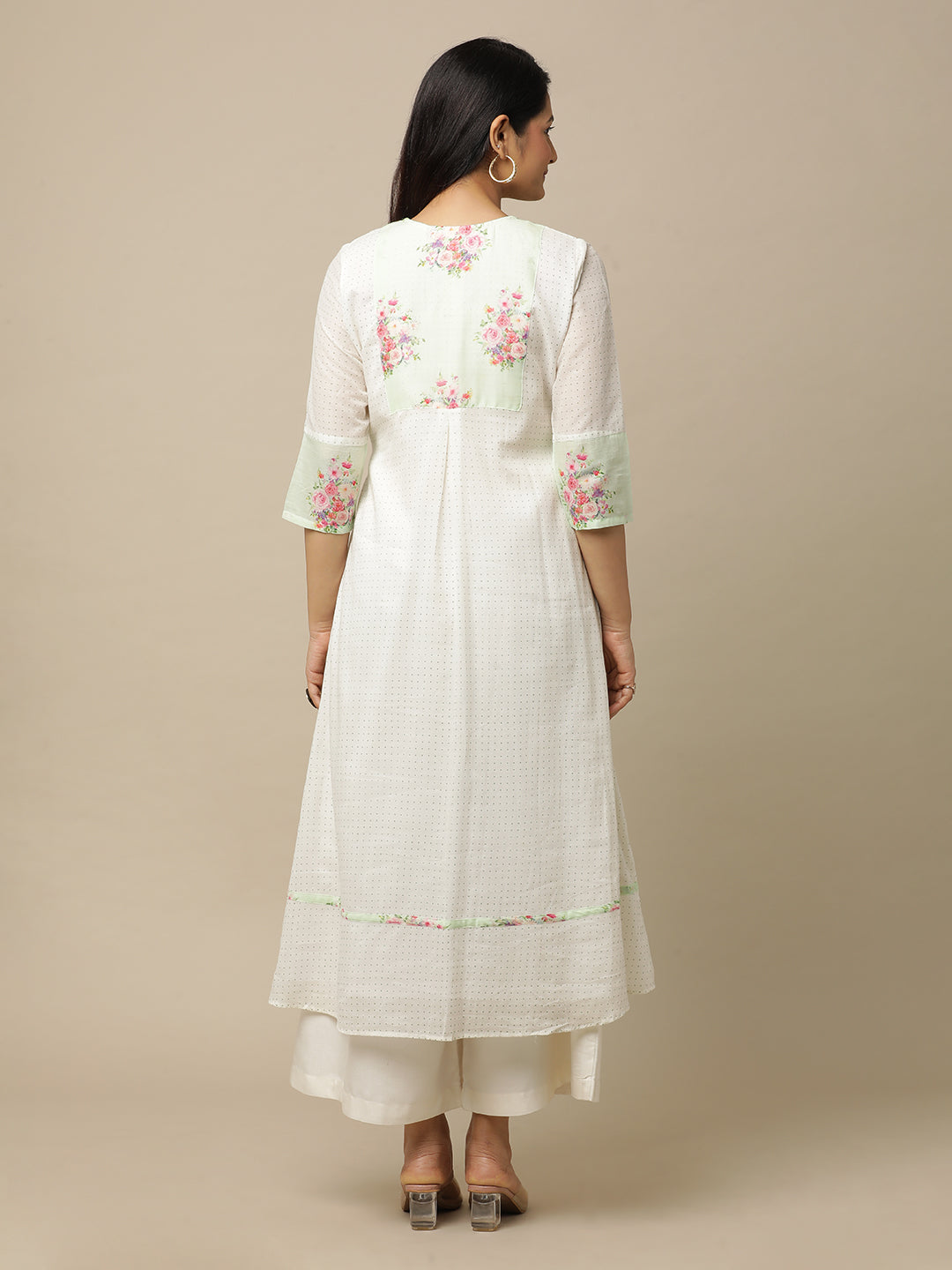 Bahaar Green Yoke Kurta