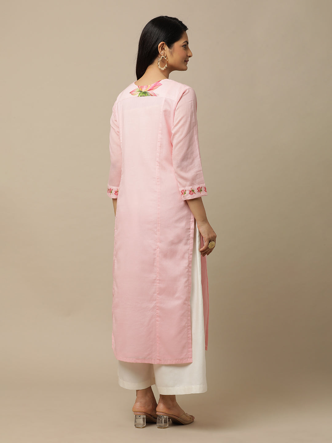 Bahaar Lotus Kurta And Bottom - Pink