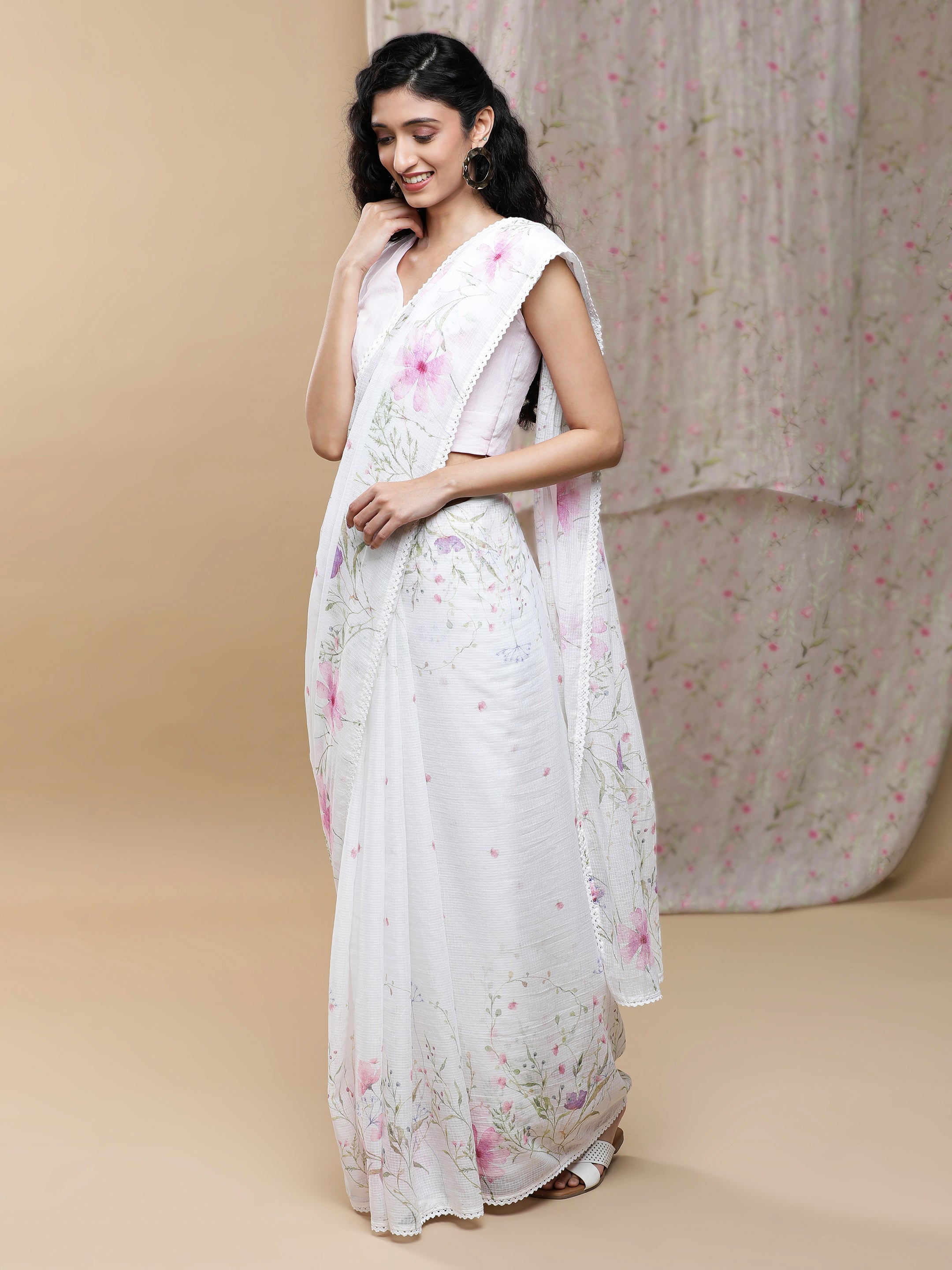 Noor - Peony Trails Kota Saree