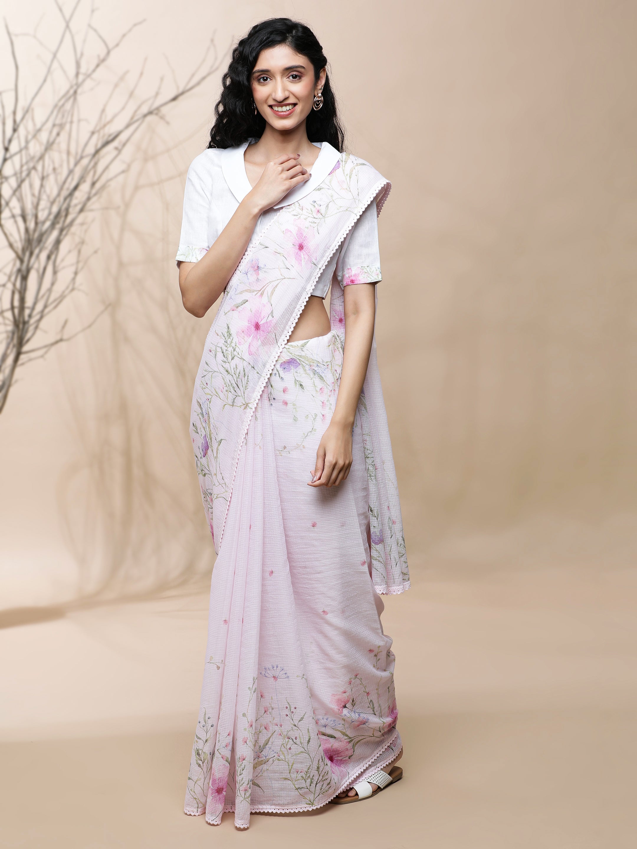 Noor - Peony Trails Kota Saree