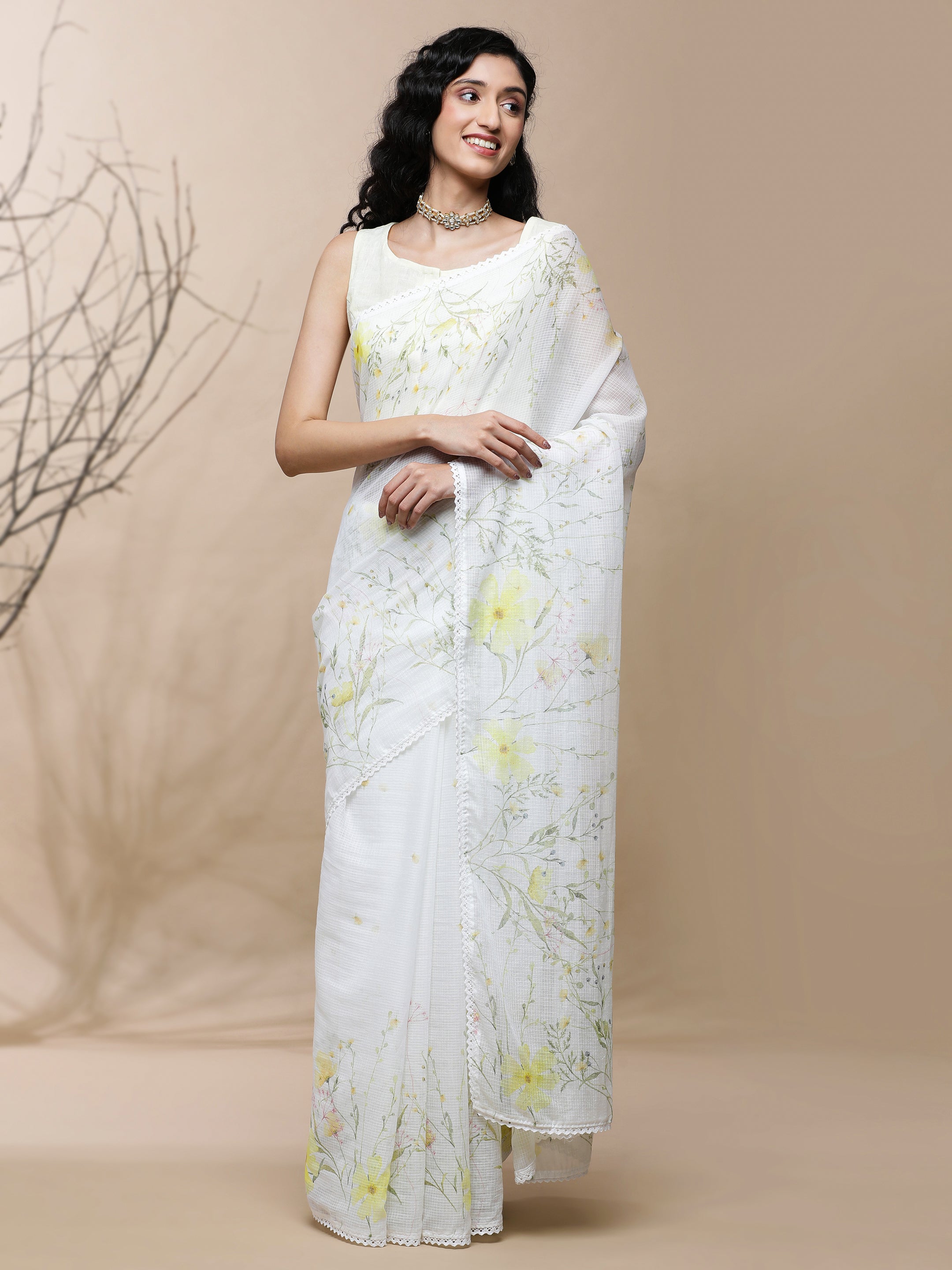 Noor - Peony Trails Kota Saree