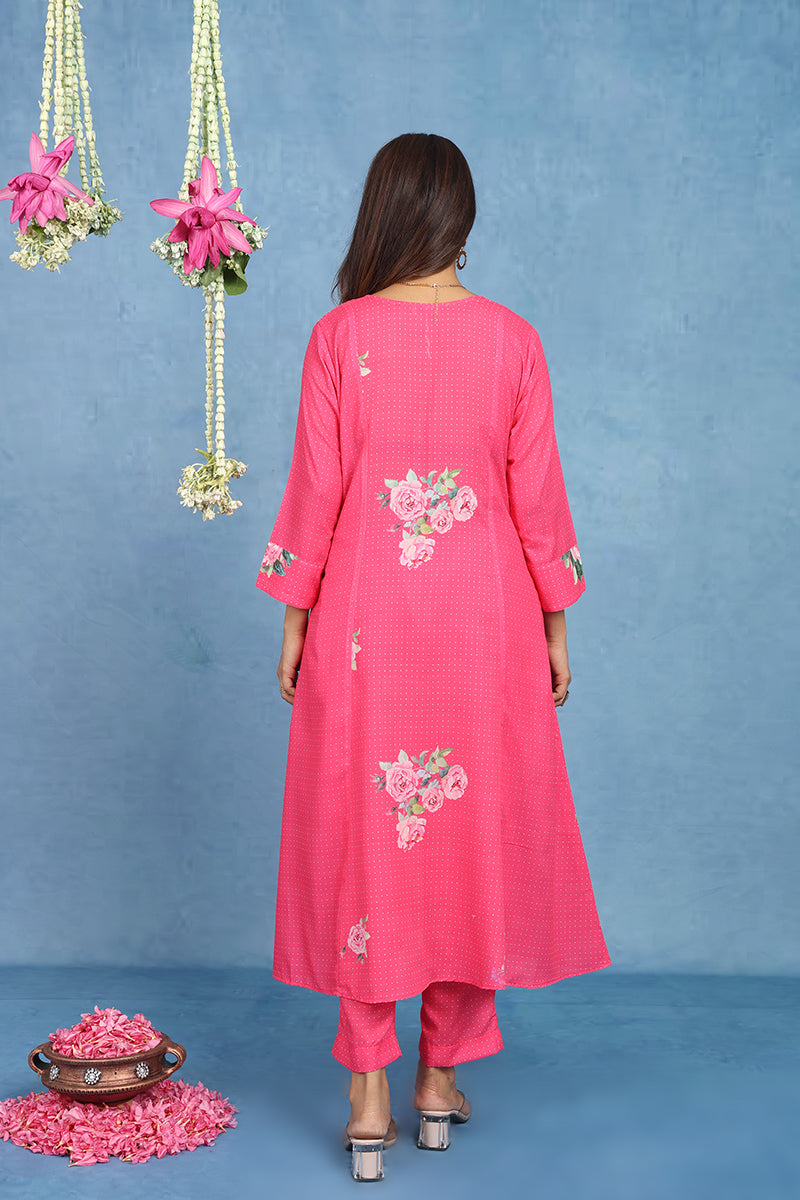 Malhaar Pista 5 Panel  Kurta  And Bottom