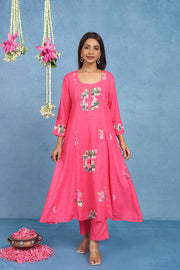 Malhaar Pista 5 Panel  Kurta  And Bottom