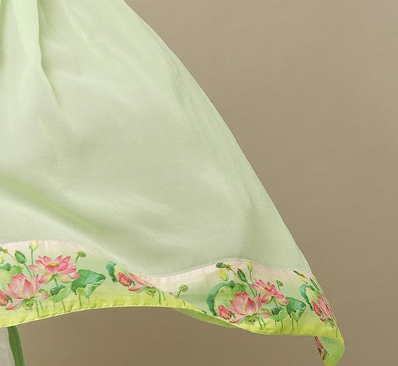 Bahaar Lotus Kurta And Bottom - Green