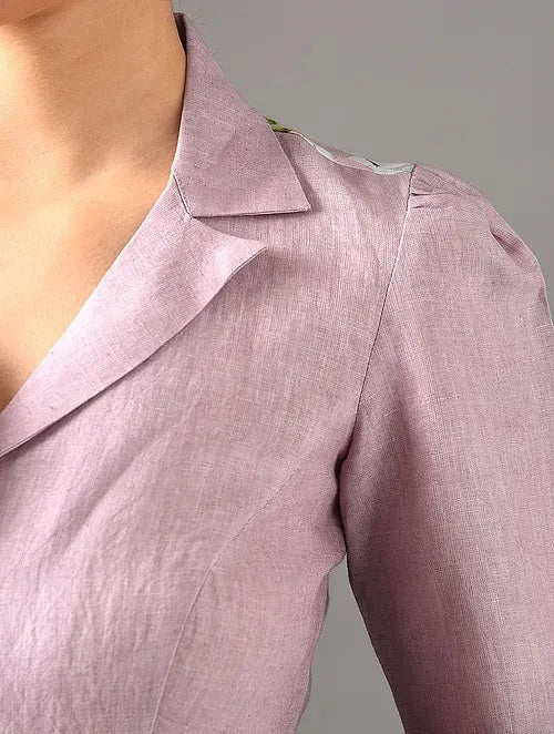 Sitara  - Lavender Haze - Linen Blouse