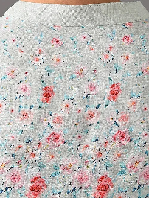 Sitara - Catherine - Light Grey Linen Blouse