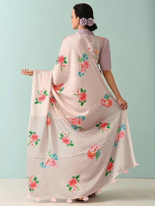 Noor - Rose Drift Modal Saree