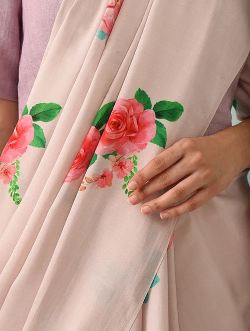 Noor - Rose Drift Modal Saree