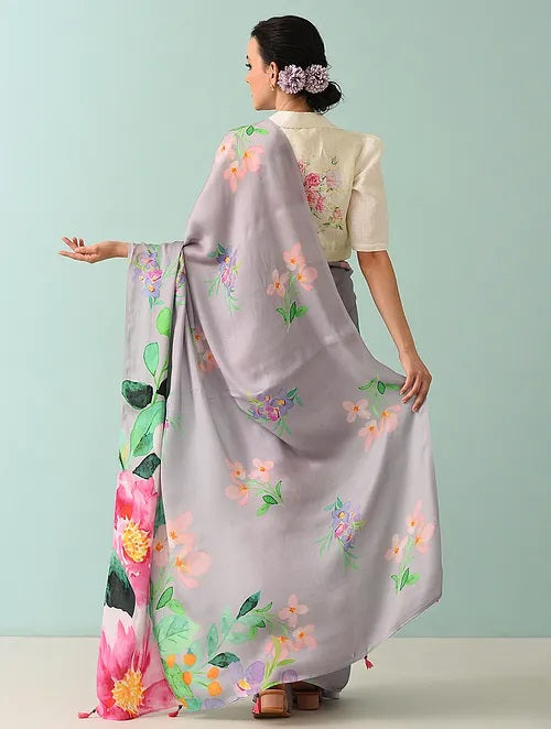 Noor - Wild Garden Modal Saree