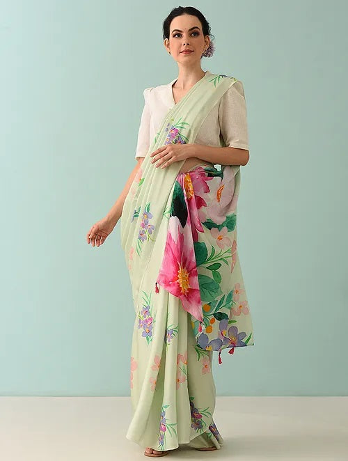 Noor - Wild Garden Modal Saree