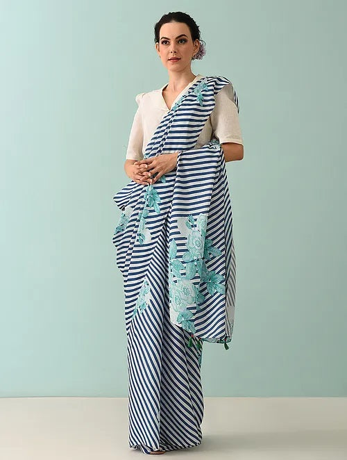 Noor - Striped Symphony Modal Saree