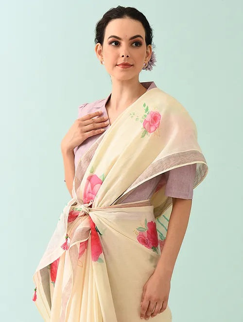 Noor - Petal Poetry Cotton Saree