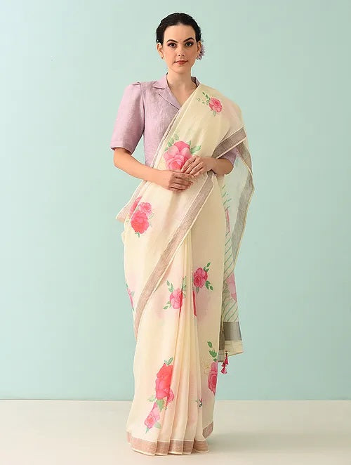 Noor - Petal Poetry Cotton Saree