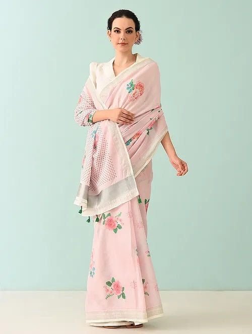 Noor - Whispering Petals Cotton Saree