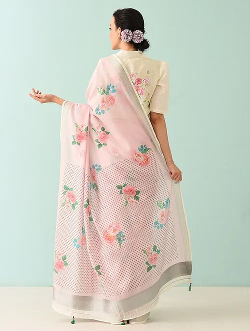 Noor - Whispering Petals Cotton Saree