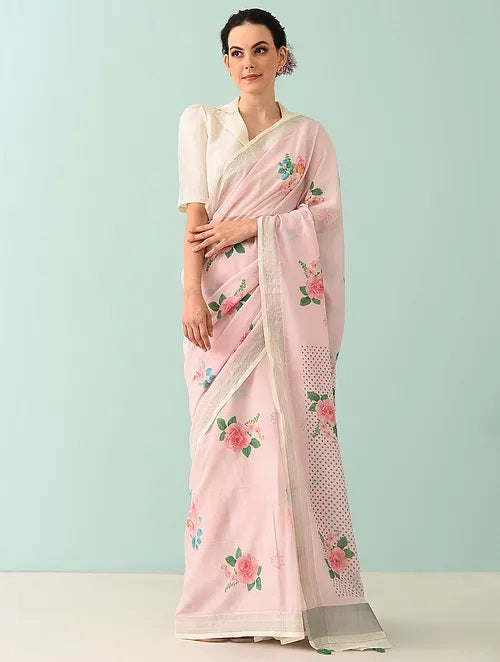 Noor - Whispering Petals Cotton Saree