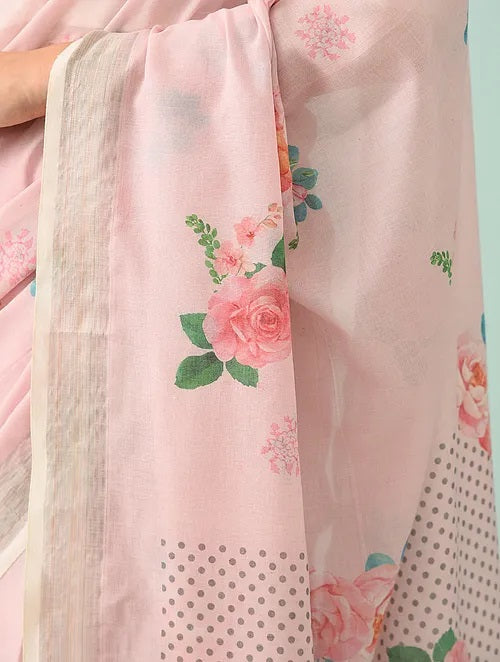 Noor - Whispering Petals Cotton Saree