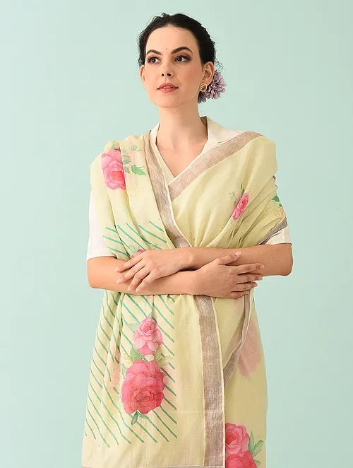 Noor - Vintage Flora Cotton Saree