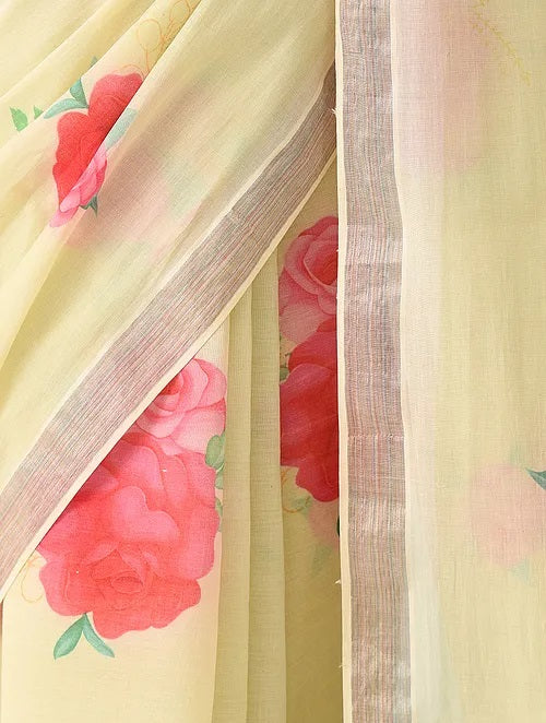 Noor - Vintage Flora Cotton Saree