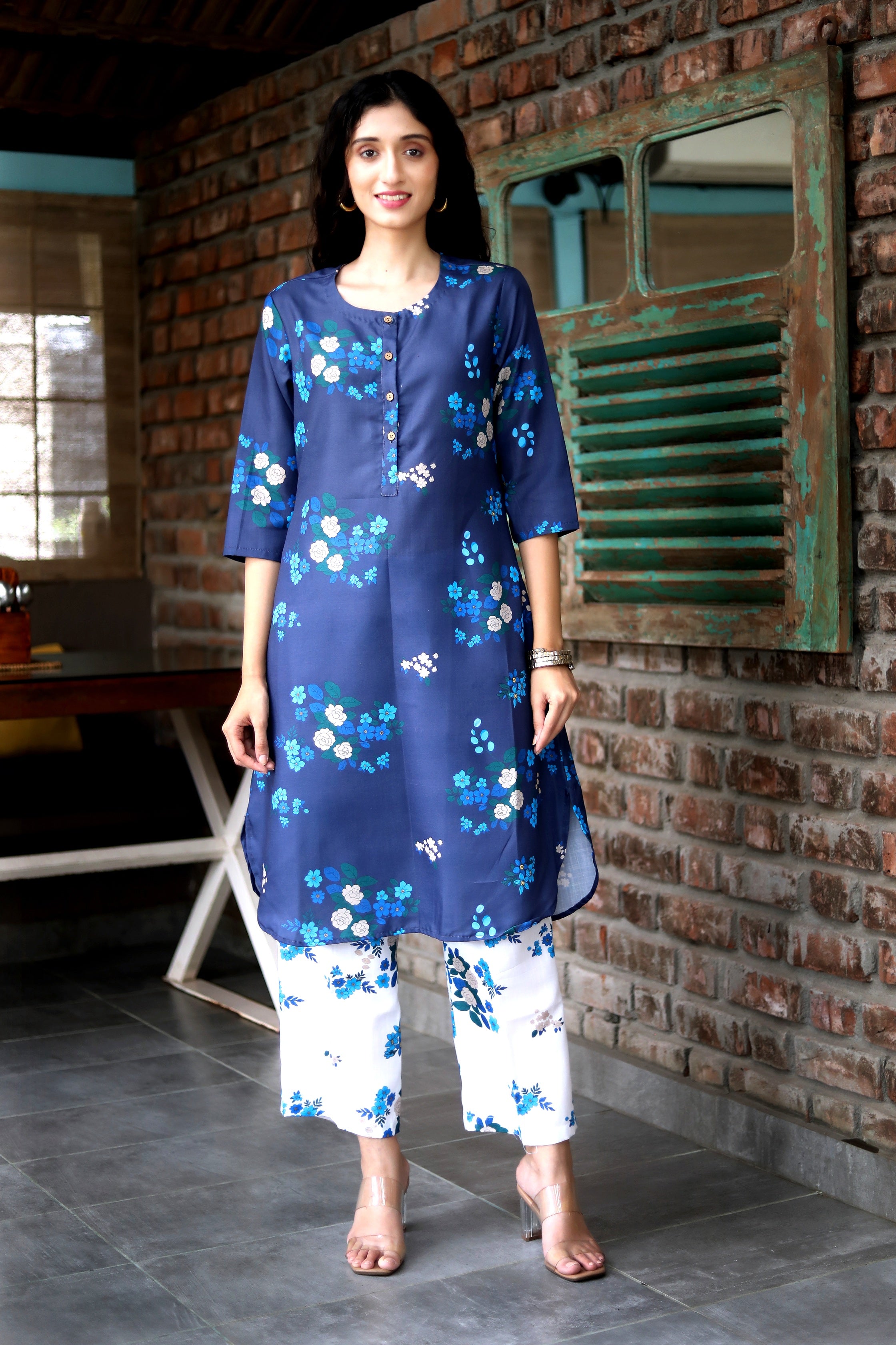 Malhaar Moonlit Blue Kurta