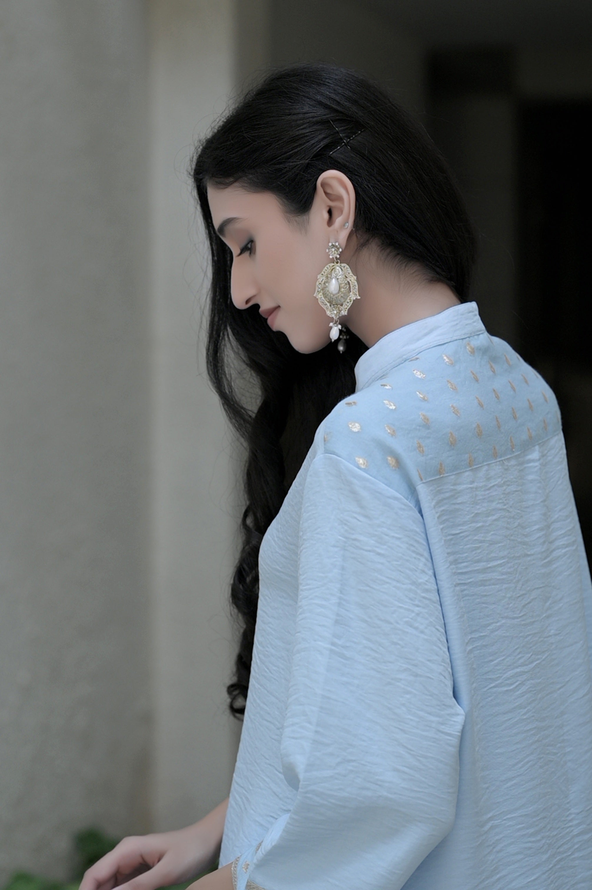 Fluid Grace Ice Blue Co-ord Set