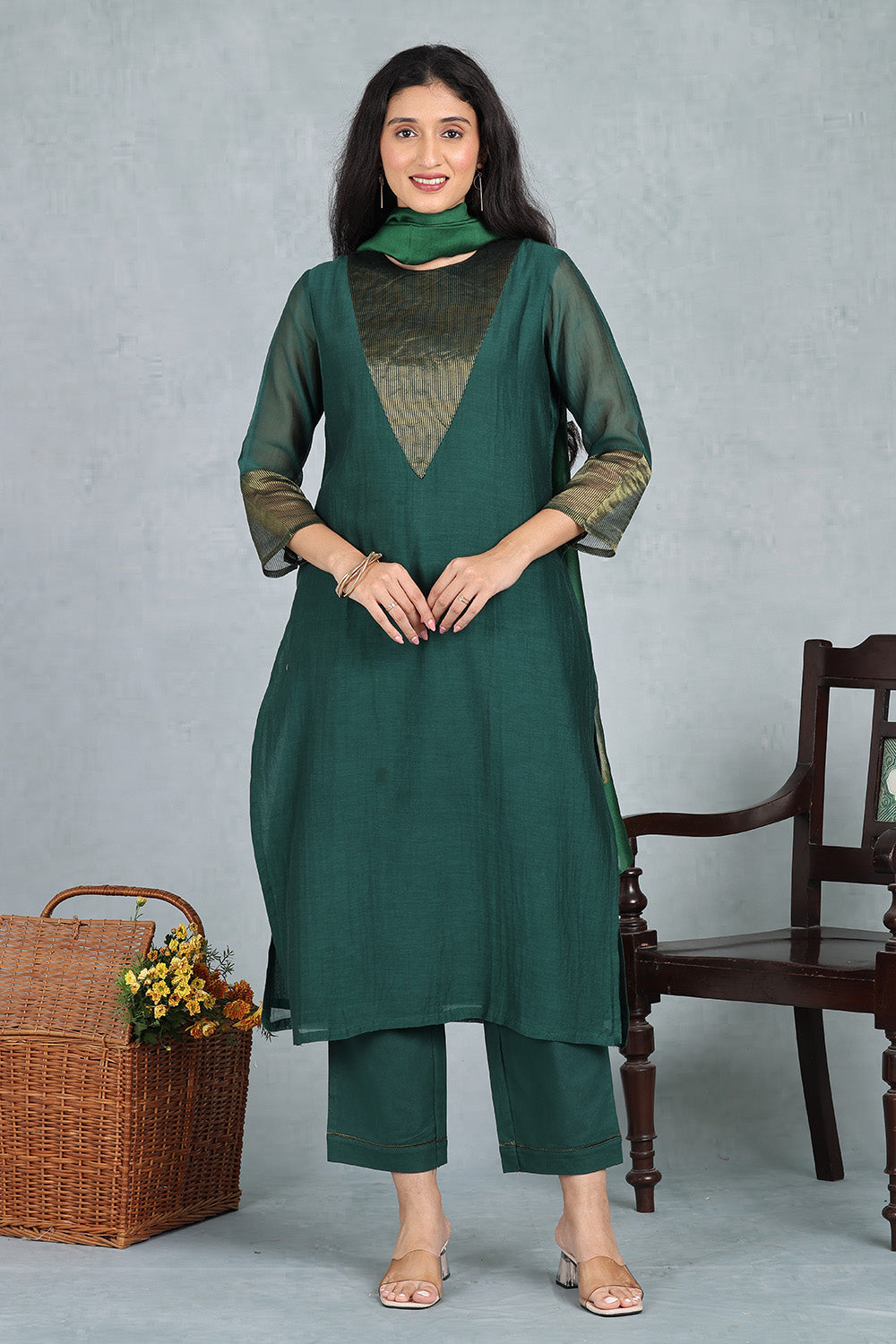 Verdant Emerald Dupatta