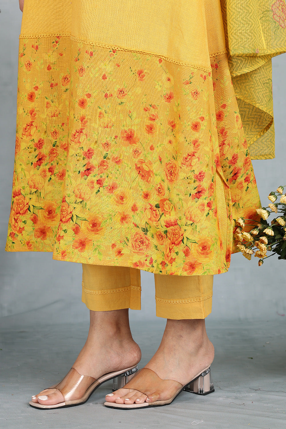 Mango Nectar Handwoven Linen Top