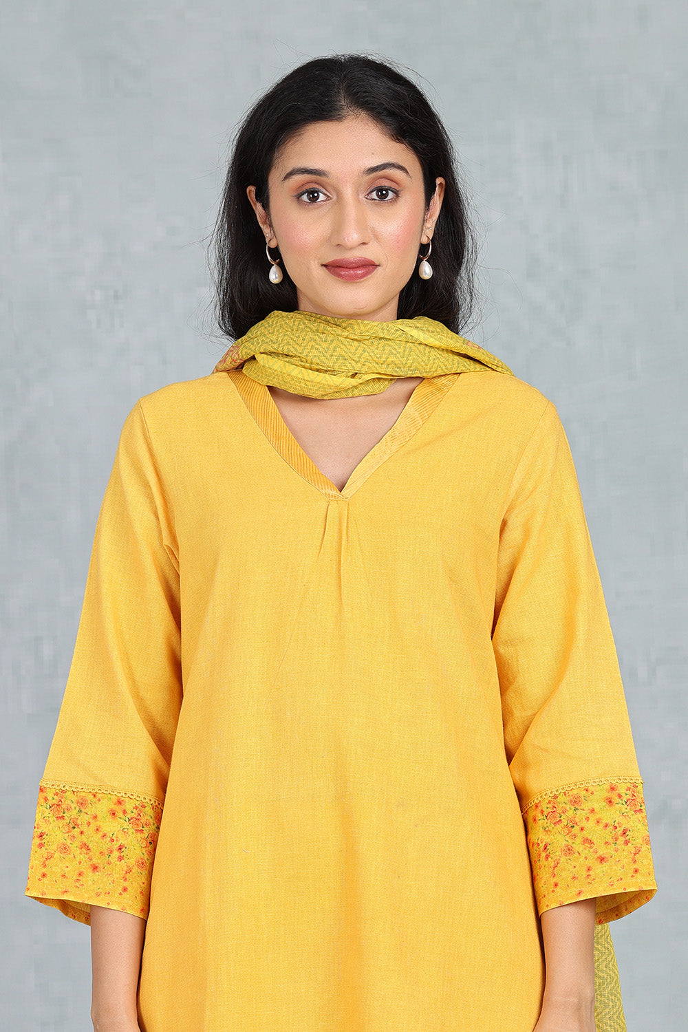 Mango Nectar Handwoven Linen Top