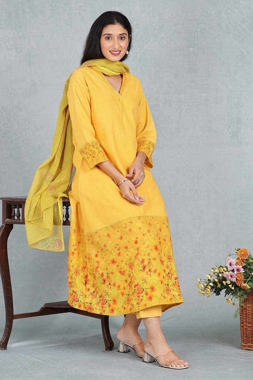 Mango Nectar Handwoven Linen Top
