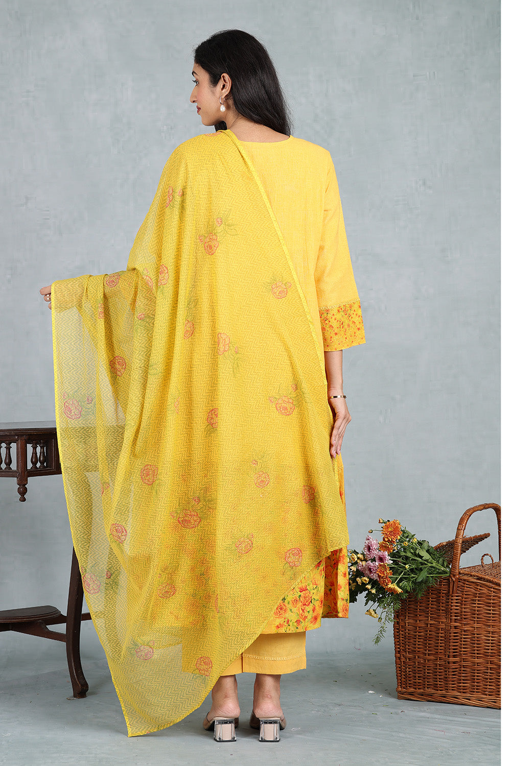 Mango Nectar Handwoven Linen Top