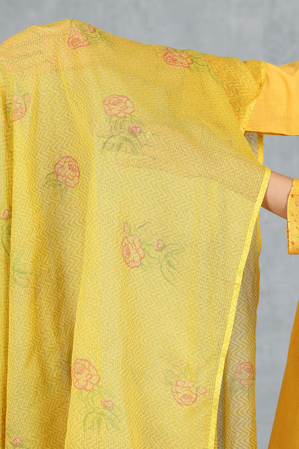 Mango Nectar Handwoven Kota Dupatta