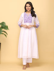 Lilac Rose Cotton Suit