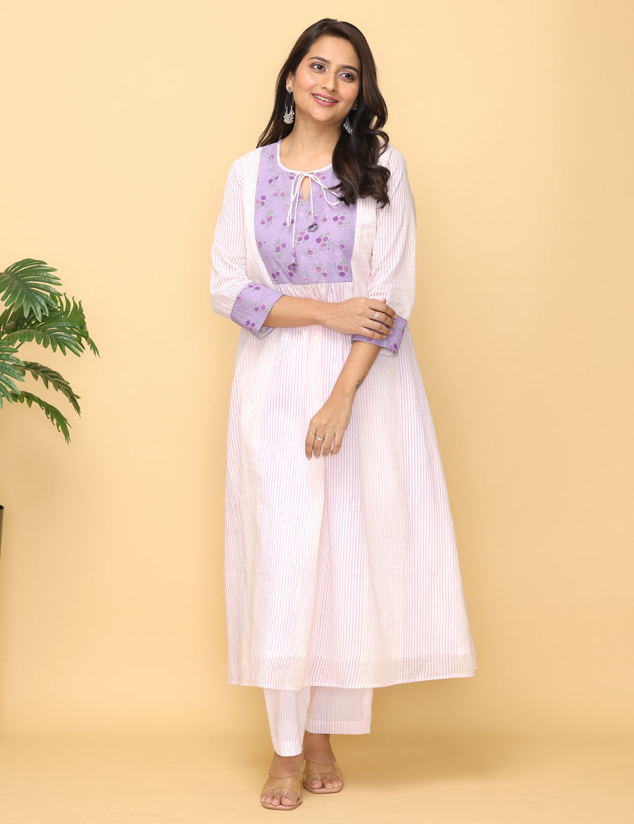 Lilac Rose Cotton Suit