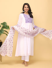 Lilac Rose Cotton Suit