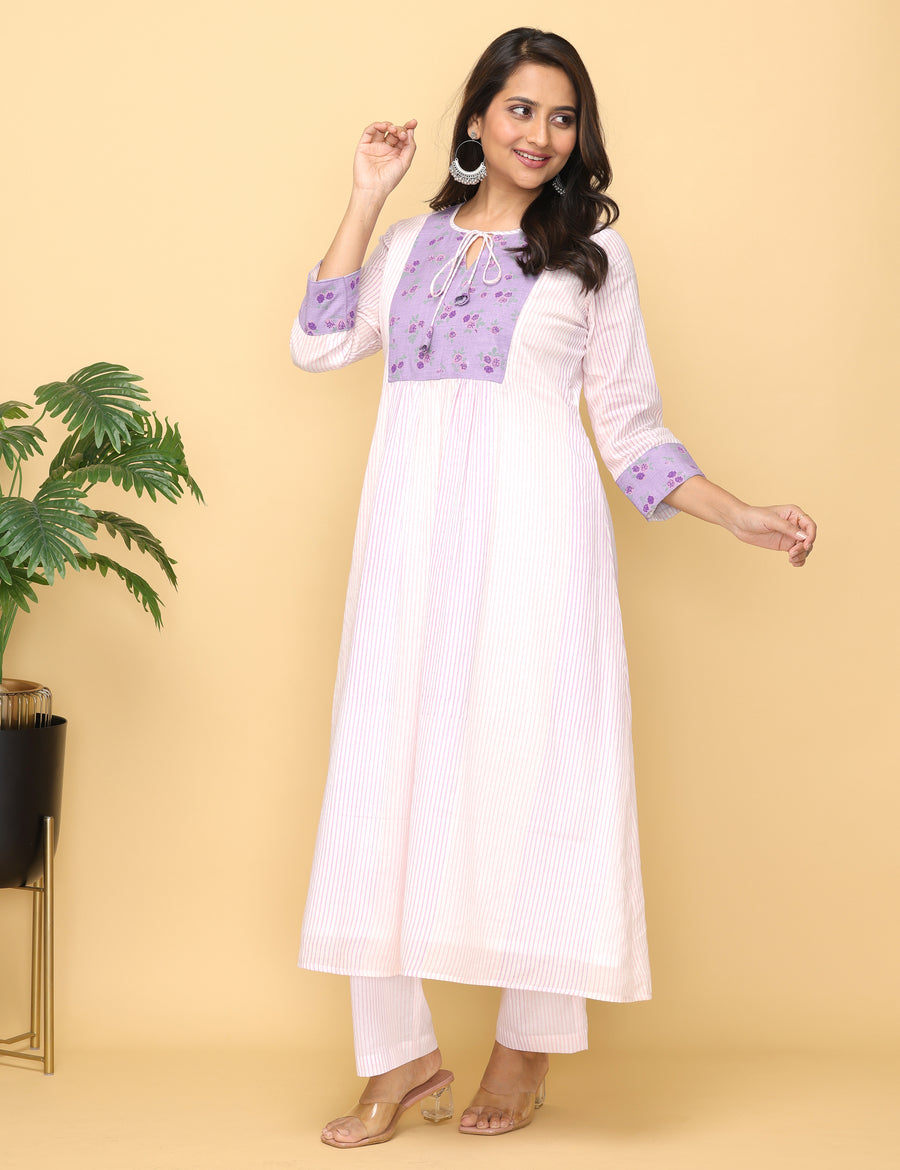 Lilac Rose Cotton Suit