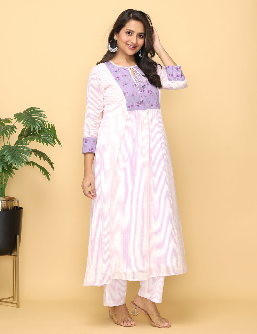 Lilac Rose Cotton Suit