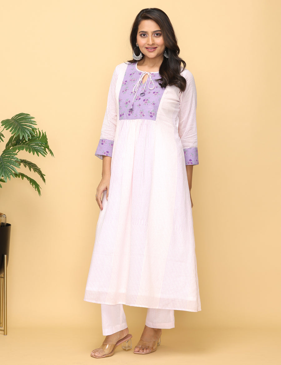 Lilac Rose Cotton Suit