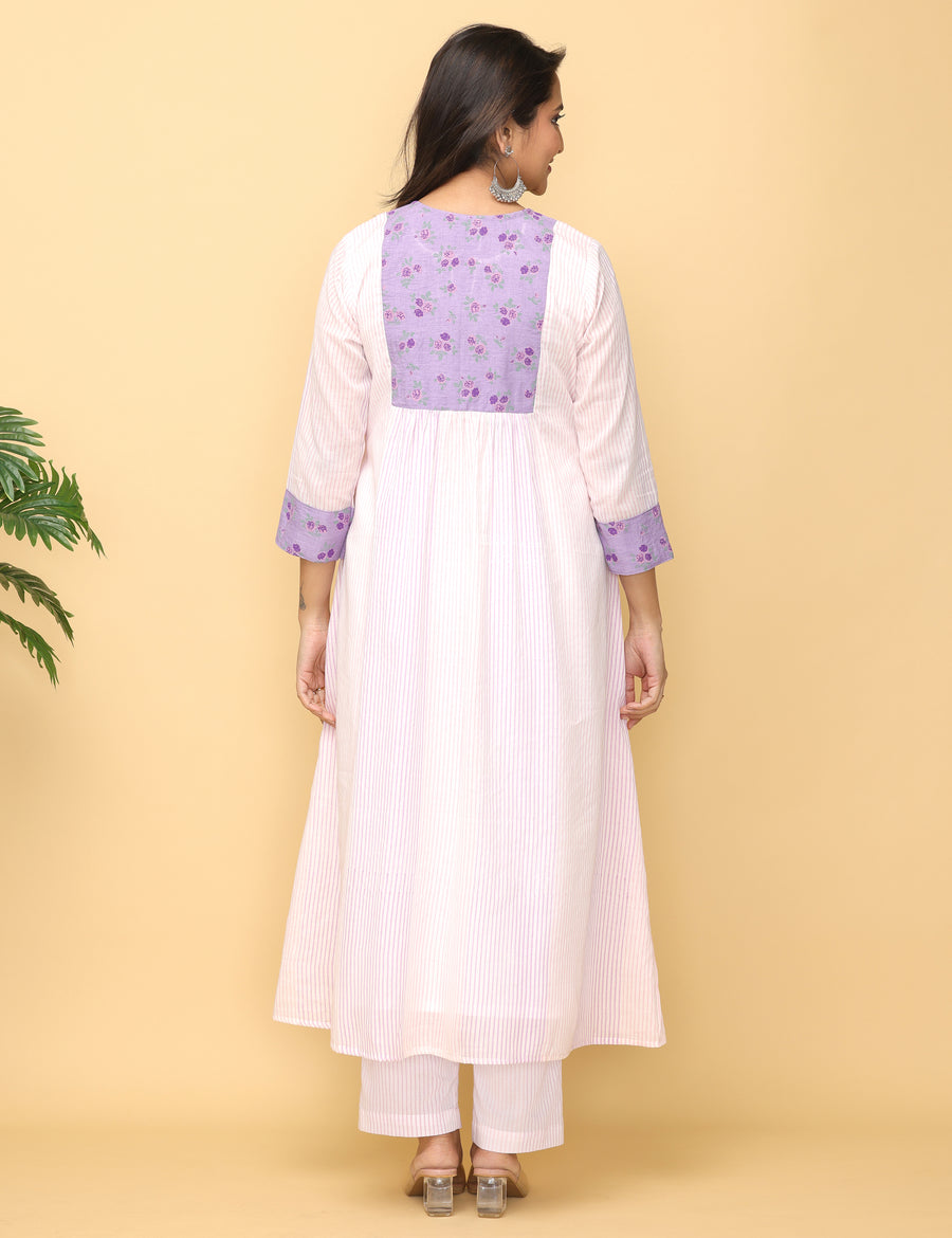 Lilac Rose Cotton Suit