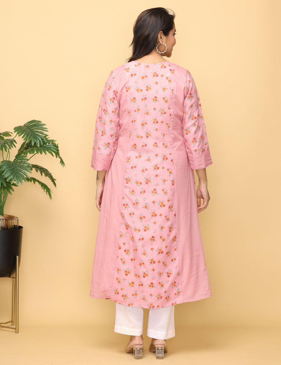 Prism Pink Twill Suit Set