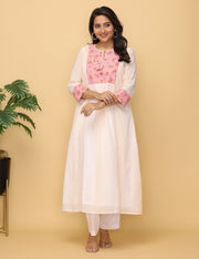 Cream Tan Cotton Suit