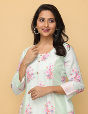 Mint Glaze Modal Muslin Cotton Suit