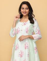 Mint Glaze Modal Muslin Cotton Suit