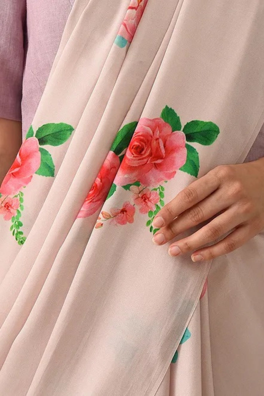 Noor - Rose Drift Modal Saree