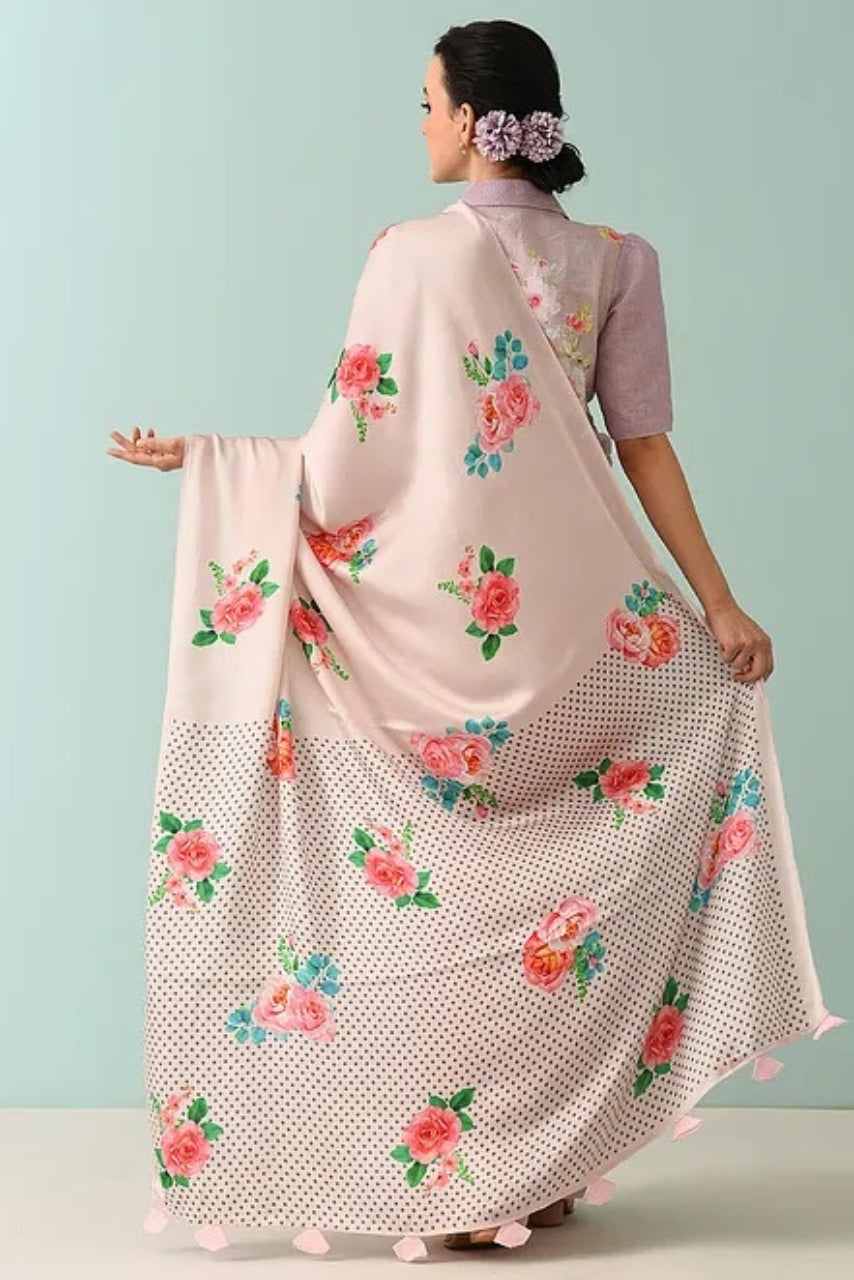Noor - Rose Drift Modal Saree