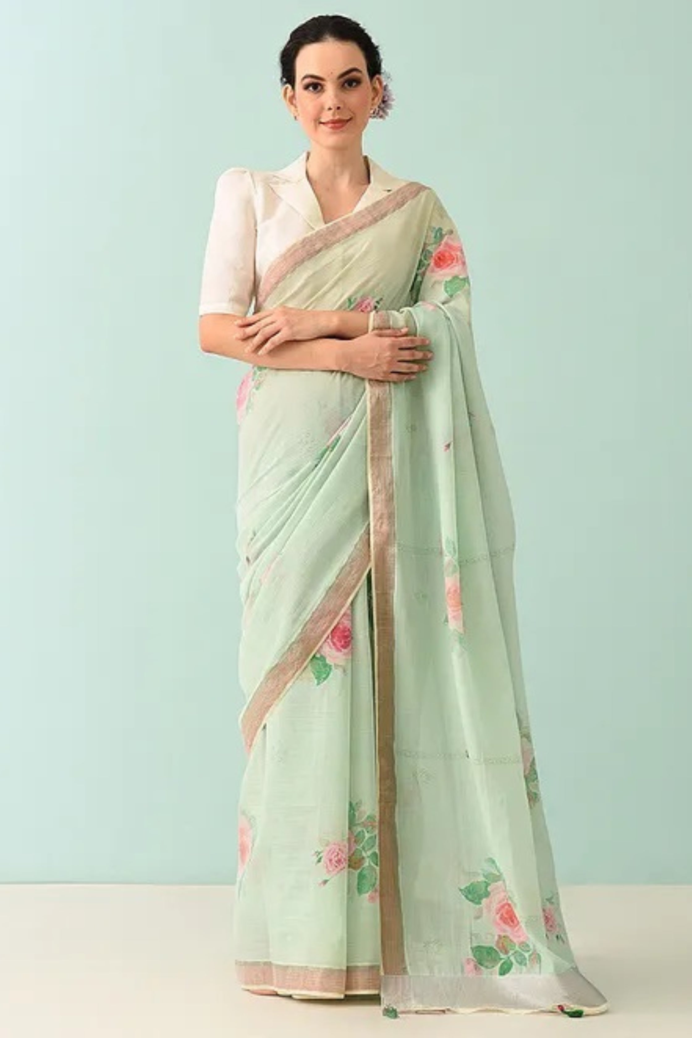 Noor - Garden Grace Cotton Saree
