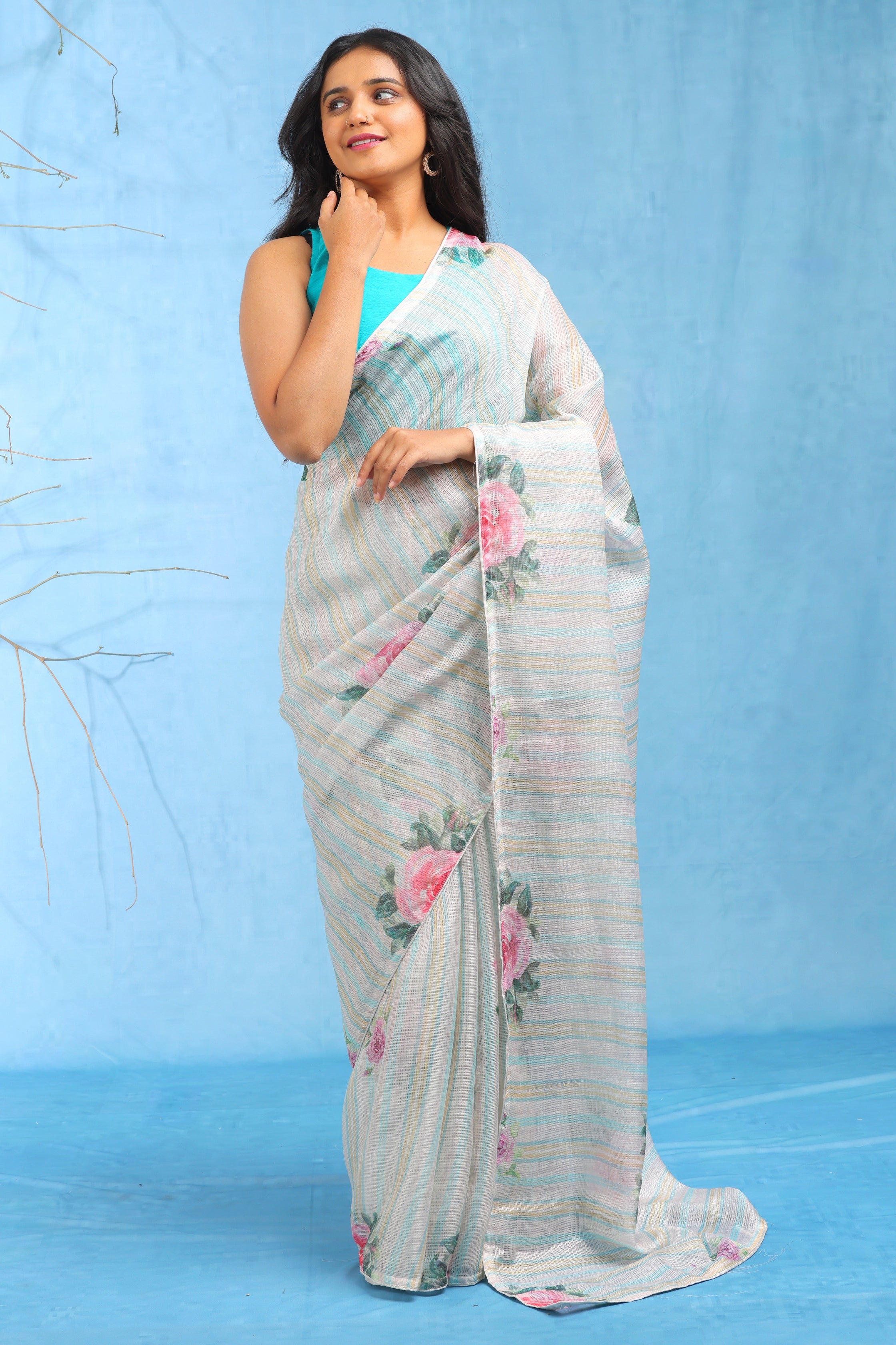 Noor - Cotton Candy Kota Saree - Tina Eapen Design studio