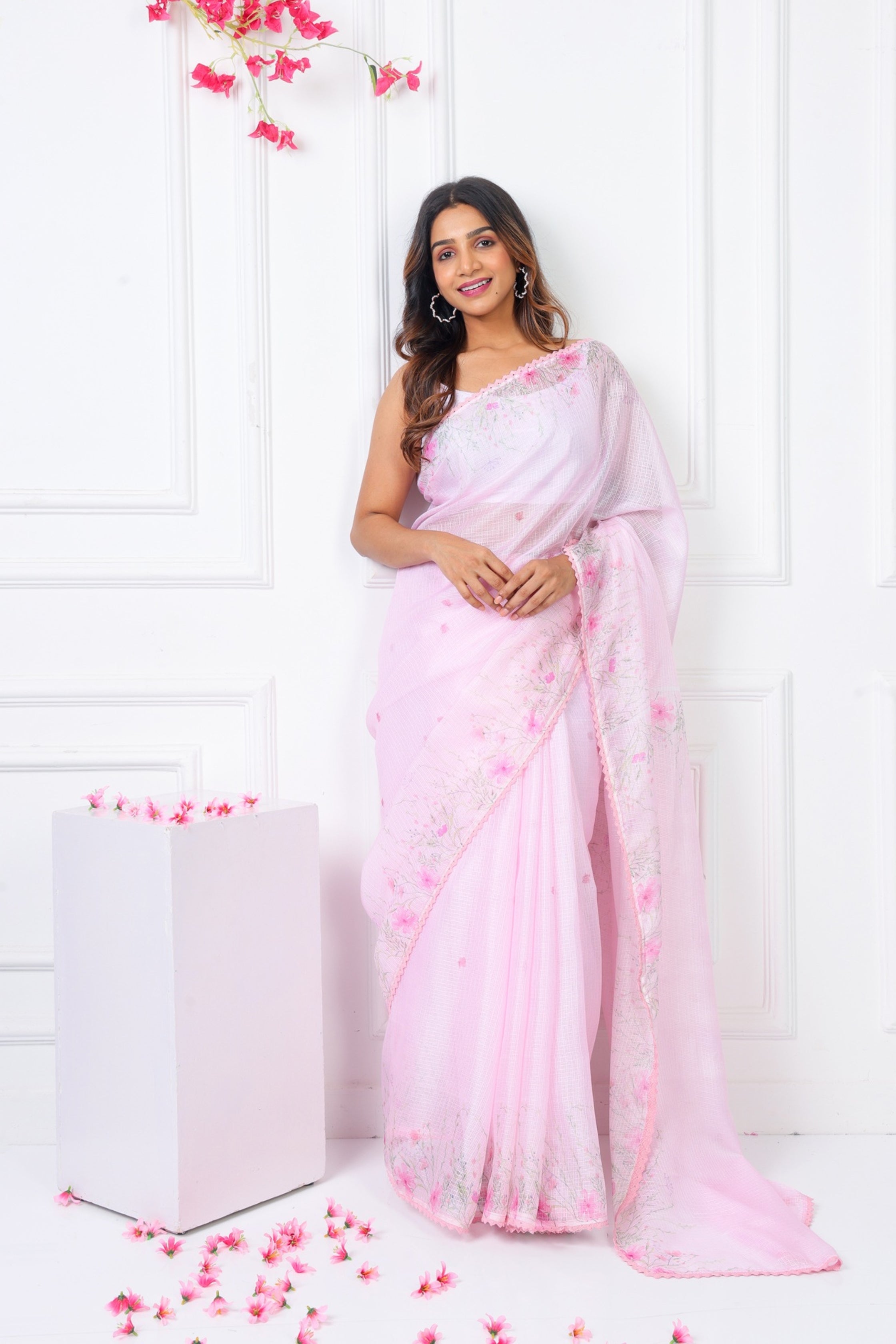 Noor- Petal Pink Kota Saree