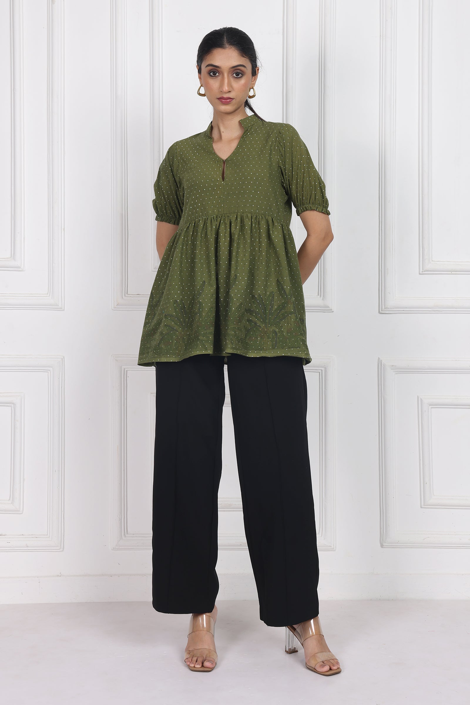 Wander Edit- Secret Garden Peplum Top