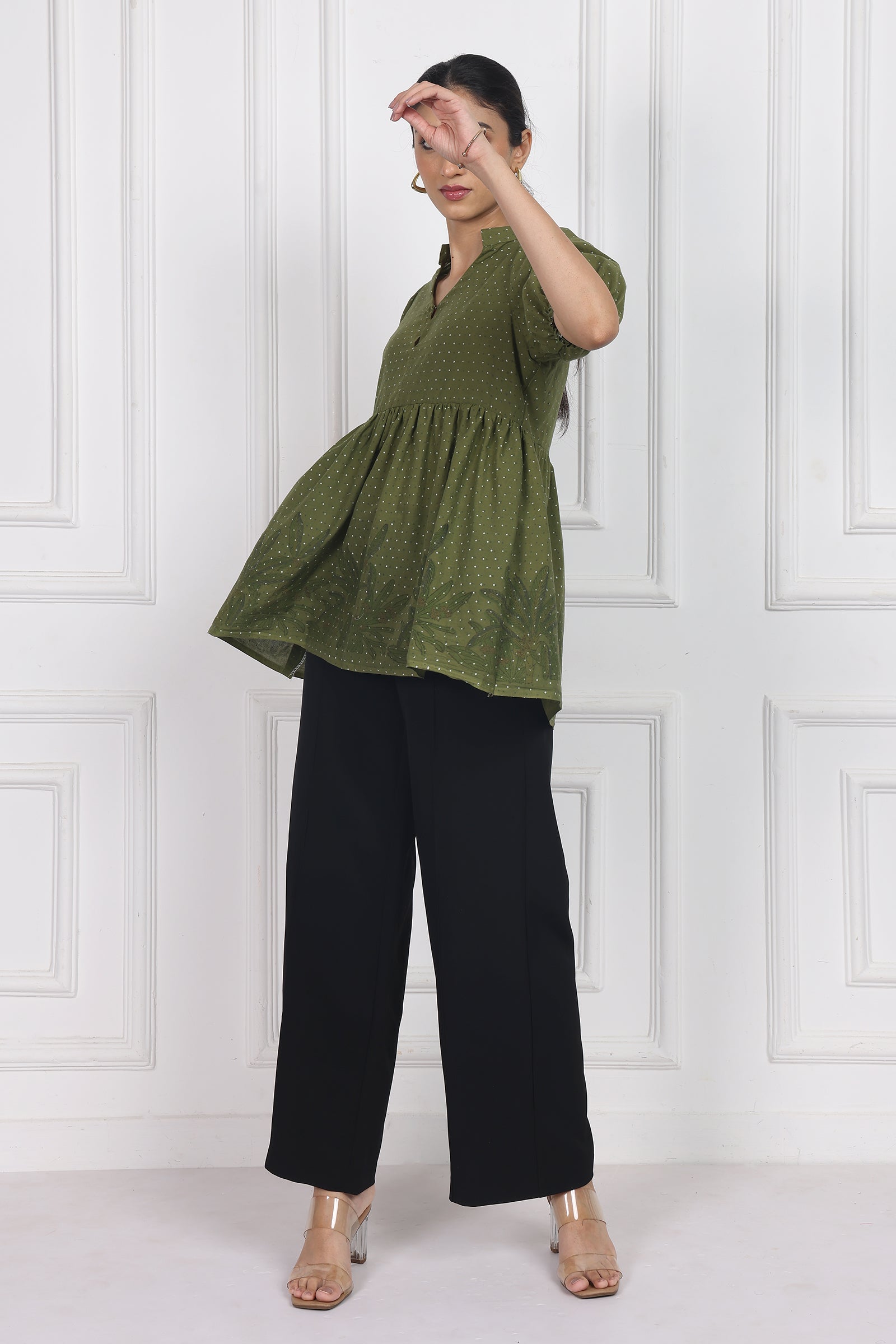 Wander Edit- Secret Garden Peplum Top