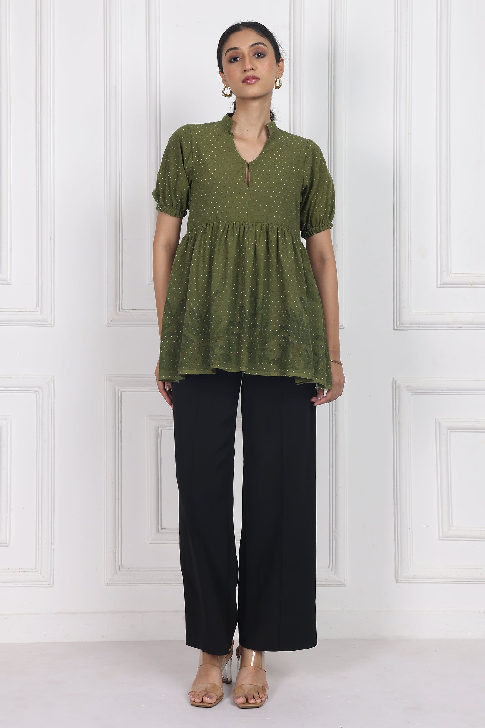 Wander Edit- Secret Garden Peplum Top